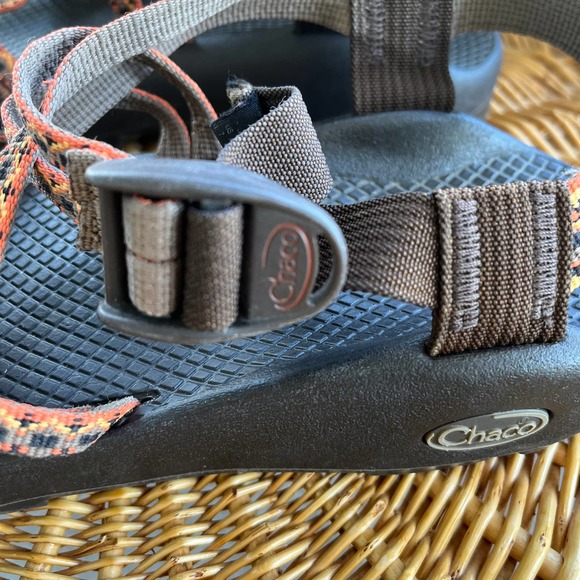 Chaco ZX2 W sz 7 multi orange/gray Hiking Water Double Strap Sport Athletic - Picture 4 of 8